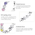 S925 Sterling Silber Regenbogen Herz Zirkon Damen Ring – Bild 5