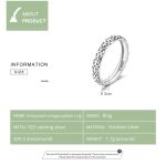 Damenring aus S925-Sterlingsilber mit Retro-Prägung und Blumenstruktur – Bild 4