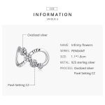 S925 Sterling Silber Infinite Blumen Perlen DIY Armband Halskette Zubehör – Bild 3