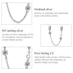 S925 Sterling Silber Retro Blume Sicherheitskette DIY Armband Halskette Zubehör – Bild 4