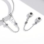 S925 Sterling Silber Retro Blume Sicherheitskette DIY Armband Halskette Zubehör – Bild 5