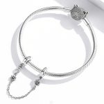 S925 Sterling Silber Retro Blume Sicherheitskette DIY Armband Halskette Zubehör – Bild 6