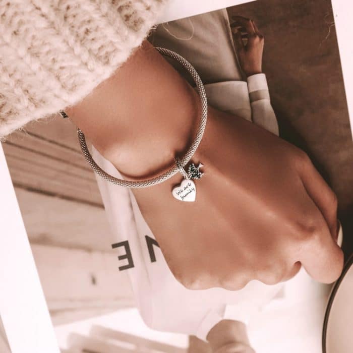 S925 Sterling Silber Herz Leben Baum Anhänger DIY Armband Halskette Zubehör – Bild 7