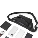 FEIHADUN cxs-321 Verstellbare Hüfttasche aus Oxford-Stoff, Größe: 32 x 12 x 6 cm, cxs-321 (Black), cxs-321 (Grey), cxs-321 (Dark Green), cxs-321 (Silver) – Bild 5