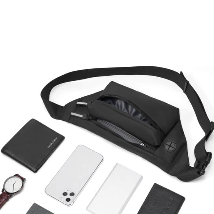 FEIHADUN cxs-321 Verstellbare Hüfttasche aus Oxford-Stoff, Größe: 32 x 12 x 6 cm, cxs-321 (Black), cxs-321 (Grey), cxs-321 (Dark Green), cxs-321 (Silver) – Bild 5