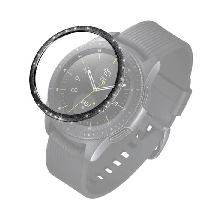 EDA002491401A.jpg Lünettenring aus Edelstahl mit Glitzerpulver, For Samsung Galaxy Watch 42mm – Bild 1