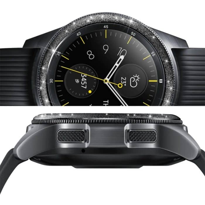 Lünettenring aus Edelstahl mit Glitzerpulver, For Samsung Galaxy Watch 42mm – Bild 3