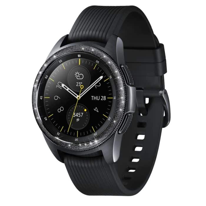 Lünettenring aus Edelstahl mit Glitzerpulver, For Samsung Galaxy Watch 46mm – Bild 2