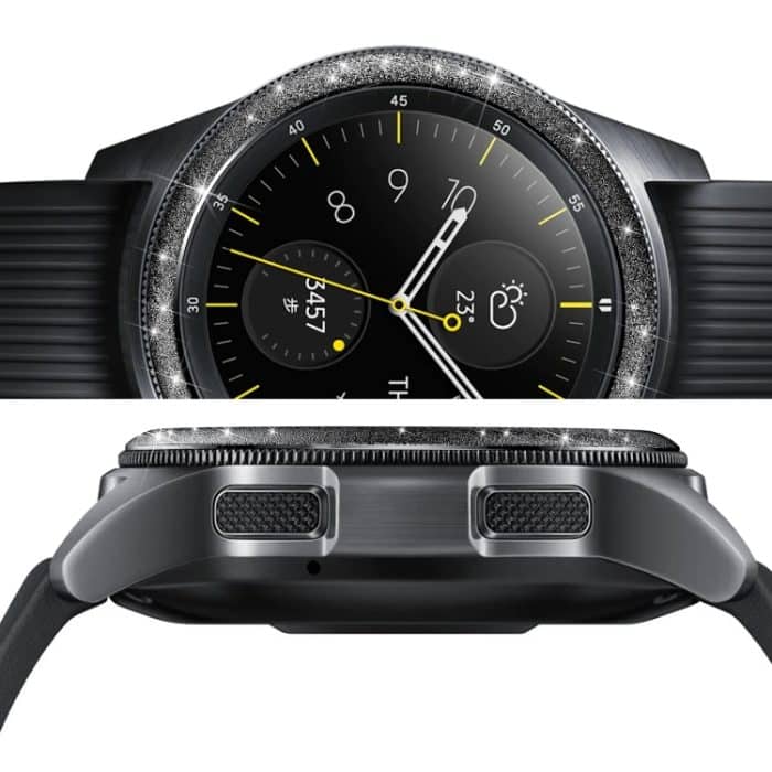 Lünettenring aus Edelstahl mit Glitzerpulver, For Samsung Galaxy Watch 46mm – Bild 3