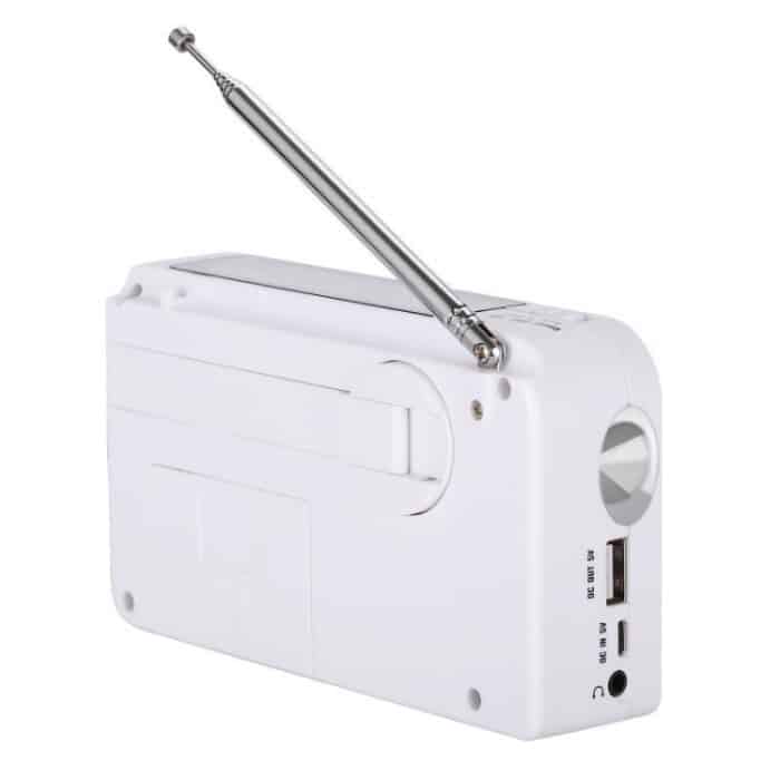RD-638T Zweiband-Solarbetriebene AM/FM-Radio-Player-Taschenlampe mit Dynamo-Funktion – Bild 2