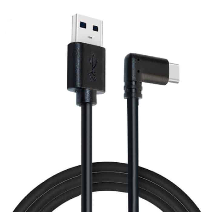 EDA002706501A.jpg USB-Stecker auf USB 3.2 Gen1 Typ-C Ellenbogen-VR-Link-Kabel für Oculus Quest 1/2 – Bild 1