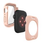 Wasserdichtes Uhrengehäuse aus PC + Hartglasfolie mit unterer Abdeckung für die Apple Watch-Serie, 7 41mm, 7 45mm – Bild 4