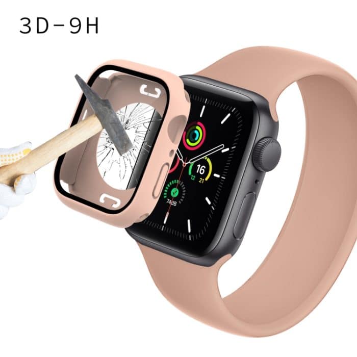 Wasserdichtes Uhrengehäuse aus PC + Hartglasfolie mit unterer Abdeckung für die Apple Watch-Serie, 7 41mm, 7 45mm – Bild 6