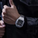 Integriertes Eichenmetallarmband + Uhrengehäuse für die Apple Watch-Serie, For Apple Watch Series 7 45mm – Bild 7