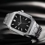 Integriertes Eichenmetallarmband + Uhrengehäuse für die Apple Watch-Serie, For Apple Watch Series 6&SE&5&4 44mm – Bild 5