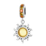 S925 Sterling Silber Little Sun Anhänger DIY Armband Halskette Accessoires