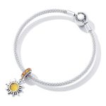 S925 Sterling Silber Little Sun Anhänger DIY Armband Halskette Accessoires – Bild 5
