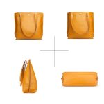 XKBN09 Schultertasche aus Rindsleder mit Oberschicht, Einkaufstasche für Damen – Bild 3