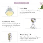 S925 Sterling Silber Schillernschale Anhänger DIY Armband Halskette Accessoires – Bild 4