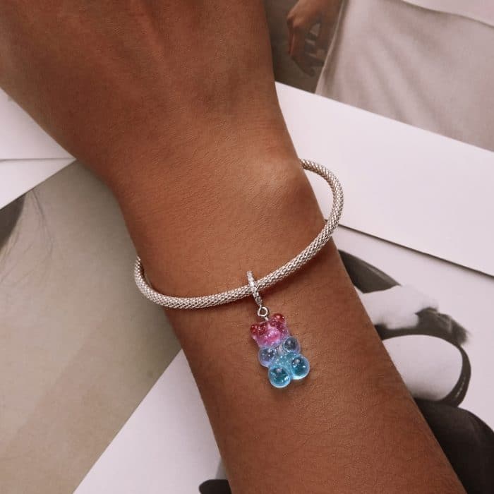 S925 Sterling Silber Candy Bär Anhänger DIY Armband Halskette Accessoires – Bild 7