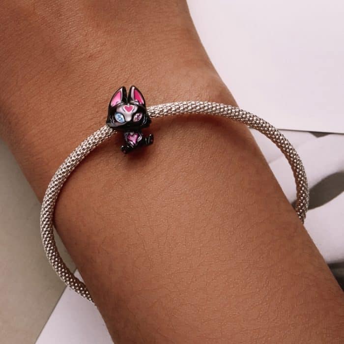 S925 Sterling Silber Fox Elf Perlen DIY Armband Halskette Accessoires – Bild 7