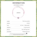S925 Sterling Silber Pink Herz Kochlabys Frauen Schmuck – Bild 3