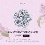 S925 Sterling Silber Silber Delicate Schmetterling Perle DIY Armband Halskette Accessoires – Bild 2