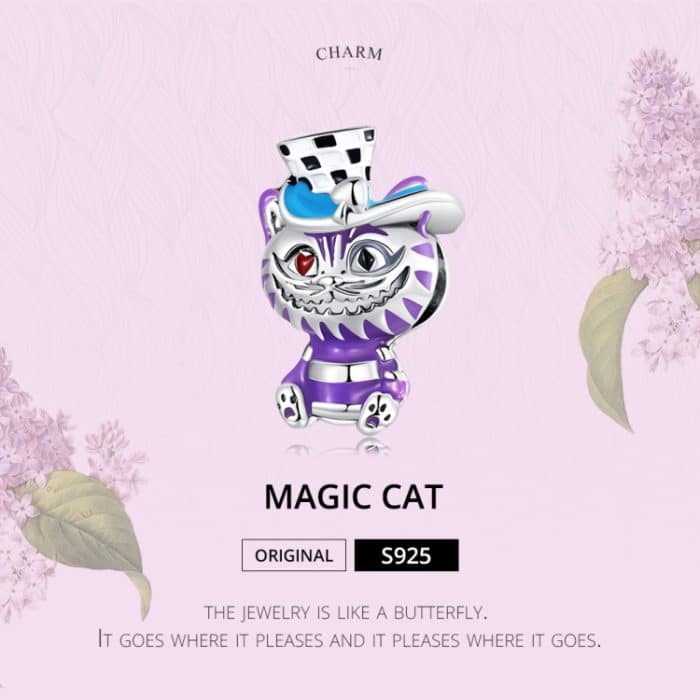 S925 Sterling Silver Magic Cat Perlen DIY Armband Halskette Accessoires – Bild 2