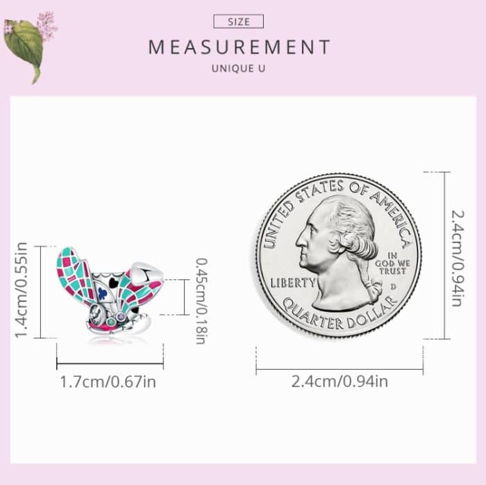 S925 Sterling Silber Kaninchenohrmagie Hut Perlen DIY Armband Halskette Accessoires – Bild 4