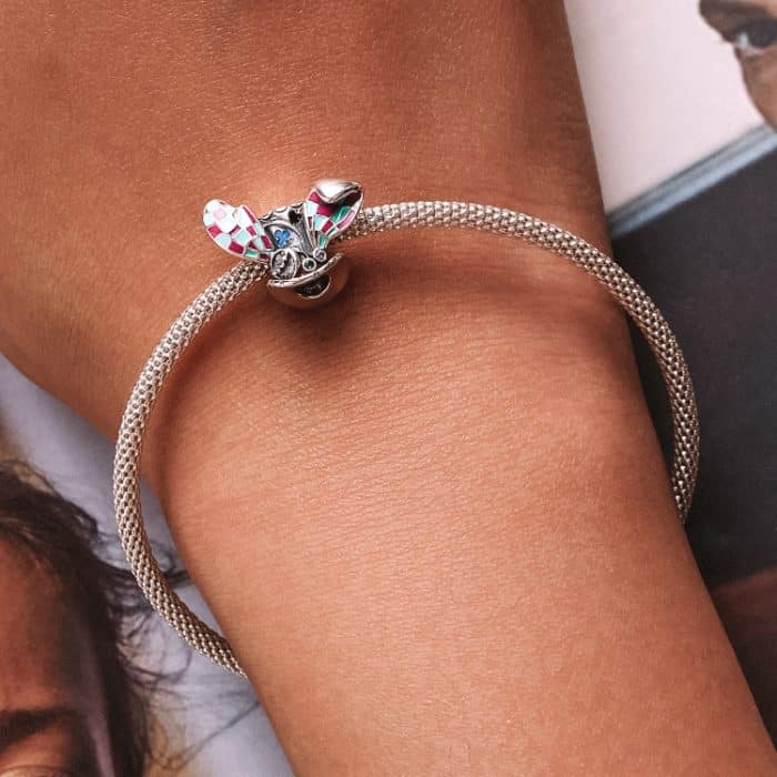 S925 Sterling Silber Kaninchenohrmagie Hut Perlen DIY Armband Halskette Accessoires – Bild 7