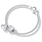 S925 Sterling Silver Heart Clock Perlen DIY Armband Halskette Accessoires – Bild 5