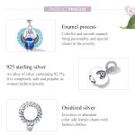 S925 Sterling Silber Scaraba Anhänger DIY Armband Halskette Accessoires – Bild 4