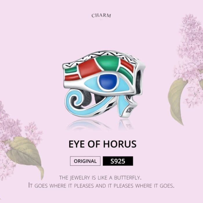 S925 Sterling Silber Auge von Horusperlen DIY -Armband -Halskettenzubehör – Bild 2