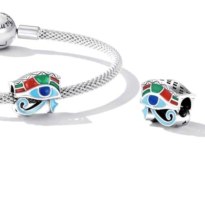 S925 Sterling Silber Auge von Horusperlen DIY -Armband -Halskettenzubehör – Bild 5