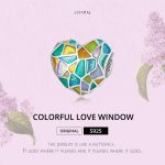 S925 Sterling Silver Heart Bunte Fensterperlen DIY Armband Halskette Accessoires – Bild 2