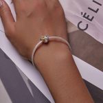 S925 Sterling Silber Blume Herzperlen DIY Armband Halskette Accessoires – Bild 7