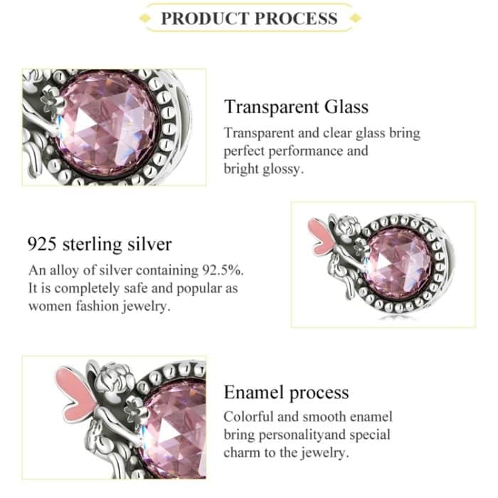 S925 Sterling Silber Elf Kugel Perlen DIY Armband Halskette Accessoires – Bild 4