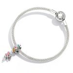 S925 Sterling Silber Blume Elf Anhänger DIY Armband Halskette Accessoires – Bild 6