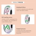 S925 Sterling Silber Blume Doodle Perlen DIY Armband Halskette Accessoires – Bild 3