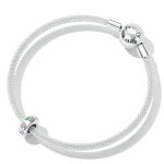 S925 Sterling Silber Blume Doodle Perlen DIY Armband Halskette Accessoires – Bild 5