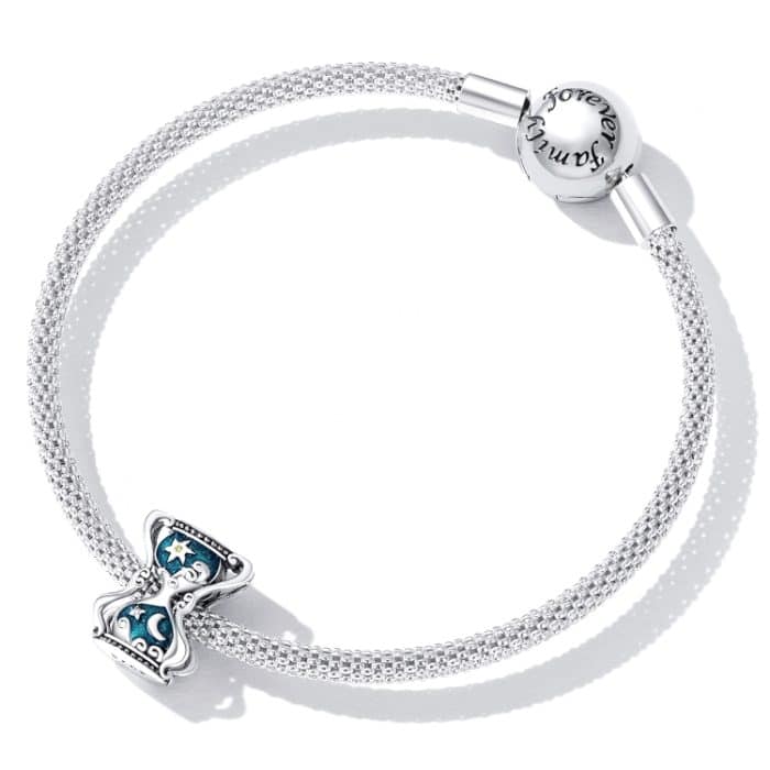 S925 Sterling Silver Sun Moon Sandglas Perlen DIY Armband Halskette Accessoires – Bild 6