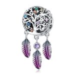 S925 Sterling Silver Tree of Life Dream Catcher Perlen DIY Armband Halskette Accessoires
