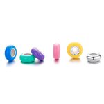 S925 Sterling Silber Farbe Silber Silikon Perlen DIY Armband Halskette Zubehör – Bild 2