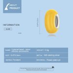 S925 Sterling Silber Farbe Silber Silikon Perlen DIY Armband Halskette Zubehör – Bild 4