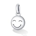 S925 Sterling Silber Smiley Anhänger DIY Armband Halskette Accessoires – Bild 2