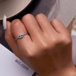 S925 Sterling Silber Türkis Teufelsauge Damen Ring – Bild 4