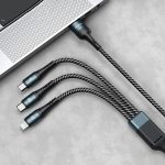 awei CL-972 Typ-C / USB-C + 8 Pin + Micro USB 3 In 1 Schnellladedatenkabel, Länge: 1,2 m – Bild 2