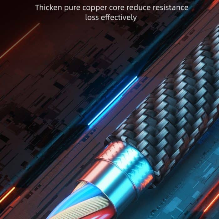 awei CL-972 Typ-C / USB-C + 8 Pin + Micro USB 3 In 1 Schnellladedatenkabel, Länge: 1,2 m – Bild 4