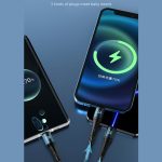 awei CL-972 Typ-C / USB-C + 8 Pin + Micro USB 3 In 1 Schnellladedatenkabel, Länge: 1,2 m – Bild 6