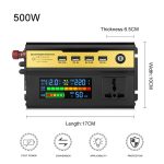 8896 500W Auto-Smart-Multifunktions-Digitalanzeige-Wechselrichter, 12V, 24V, 48V – Bild 3